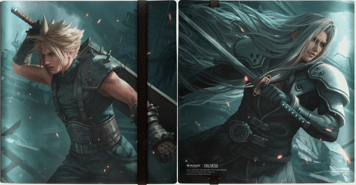 Ultra PRO Final Fantasy Cloud Ex-SOLDIER front cover protects cards with vibrant artwork