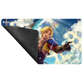 Ultra Pro Final Fantasy X Universes Beyond artwork playmat provides a cinematic surface for smooth shuffling and tapping.