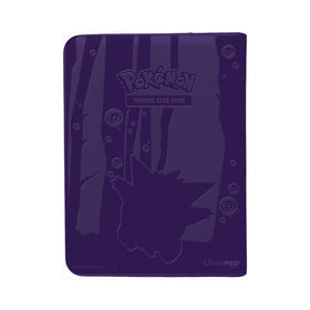 Ultra Pro Gengar binder interior with 12-pocket pages for organized sleeved cards up to 480