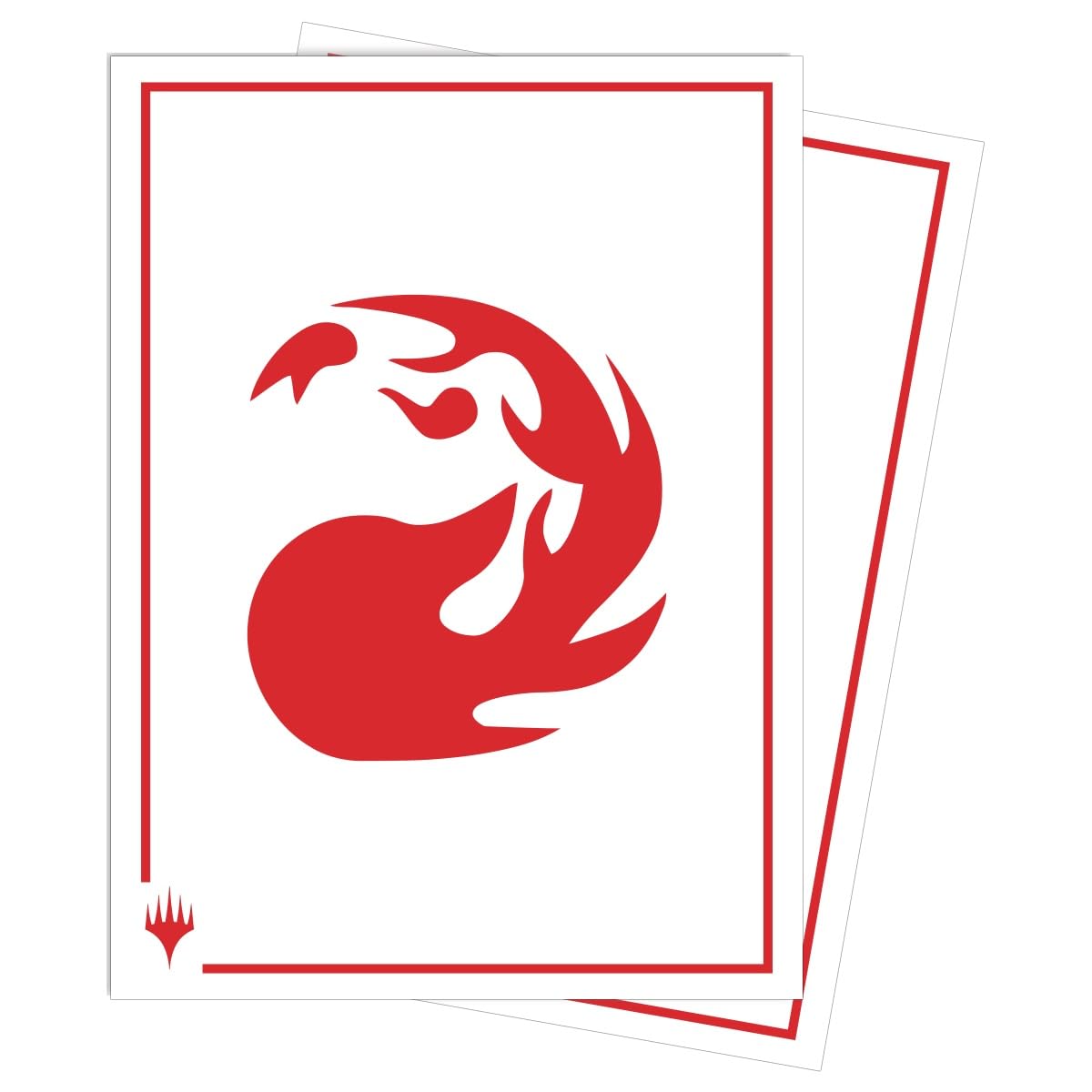 Ultra Pro Mana 8 Apex sleeves with mountain front, gloss finish enhances foil card shine.
