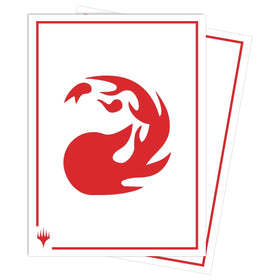Ultra Pro Mana 8 Apex sleeves with mountain front, gloss finish enhances foil card shine.