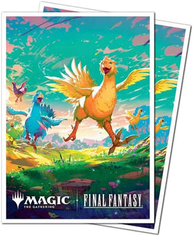 Ultra Pro Apex Chocobo sleeves back texture enhances shuffle feel and handling.