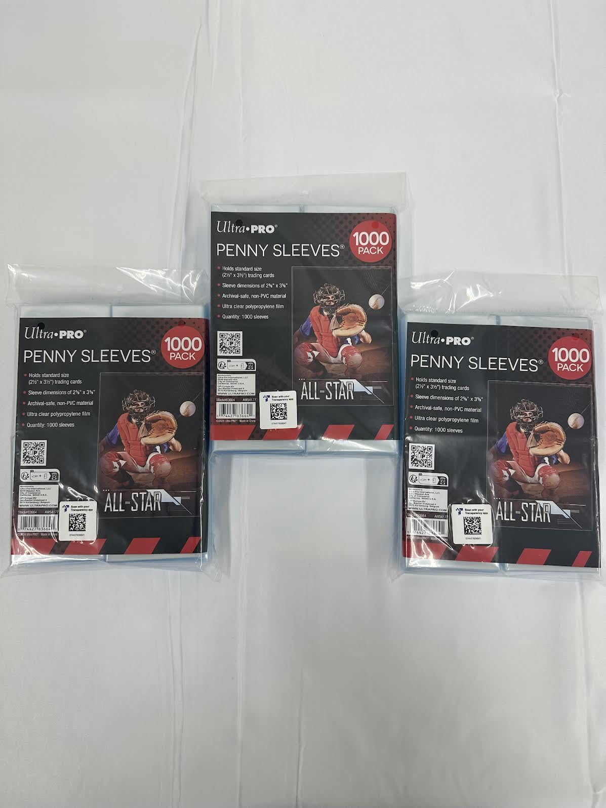 Bulk three-pack bundle keeps trading cards ready for collection, display, or tournament prep.