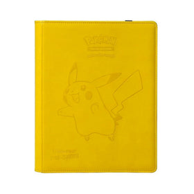 Ultra Pro Pikachu Premium Pro Binder front cover with debossed Pikachu for stylish display.