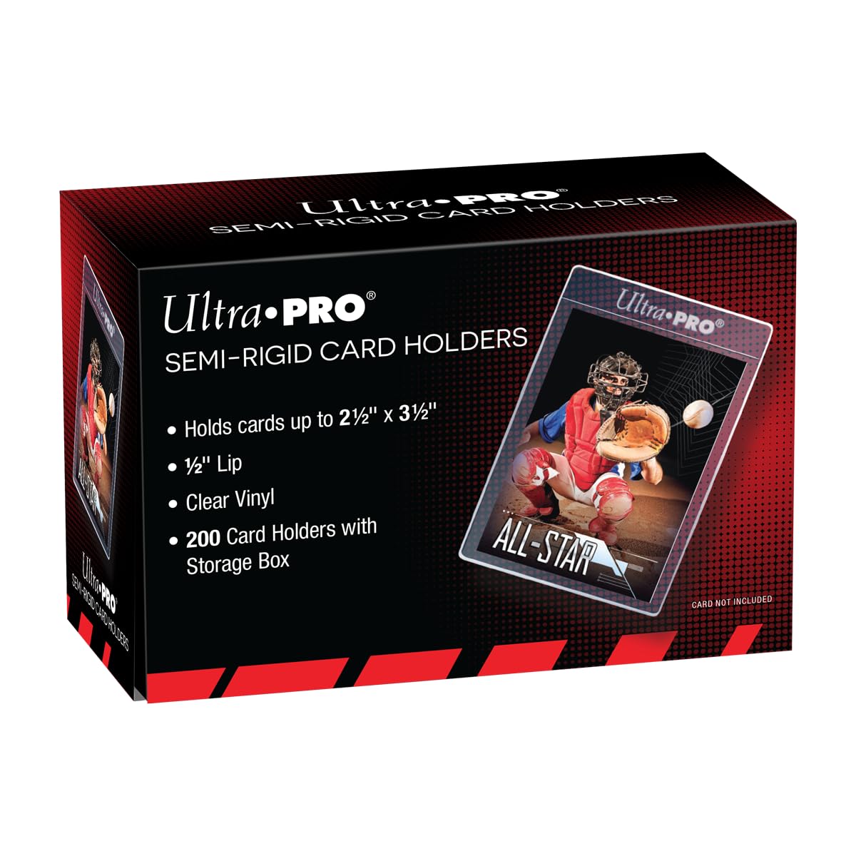 Ultra Pro 200-count box with sleeves, ready for storage