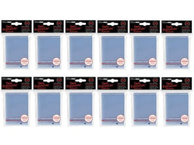 Ultra Pro sleeves on a table show standard-size fit for quick deck protection