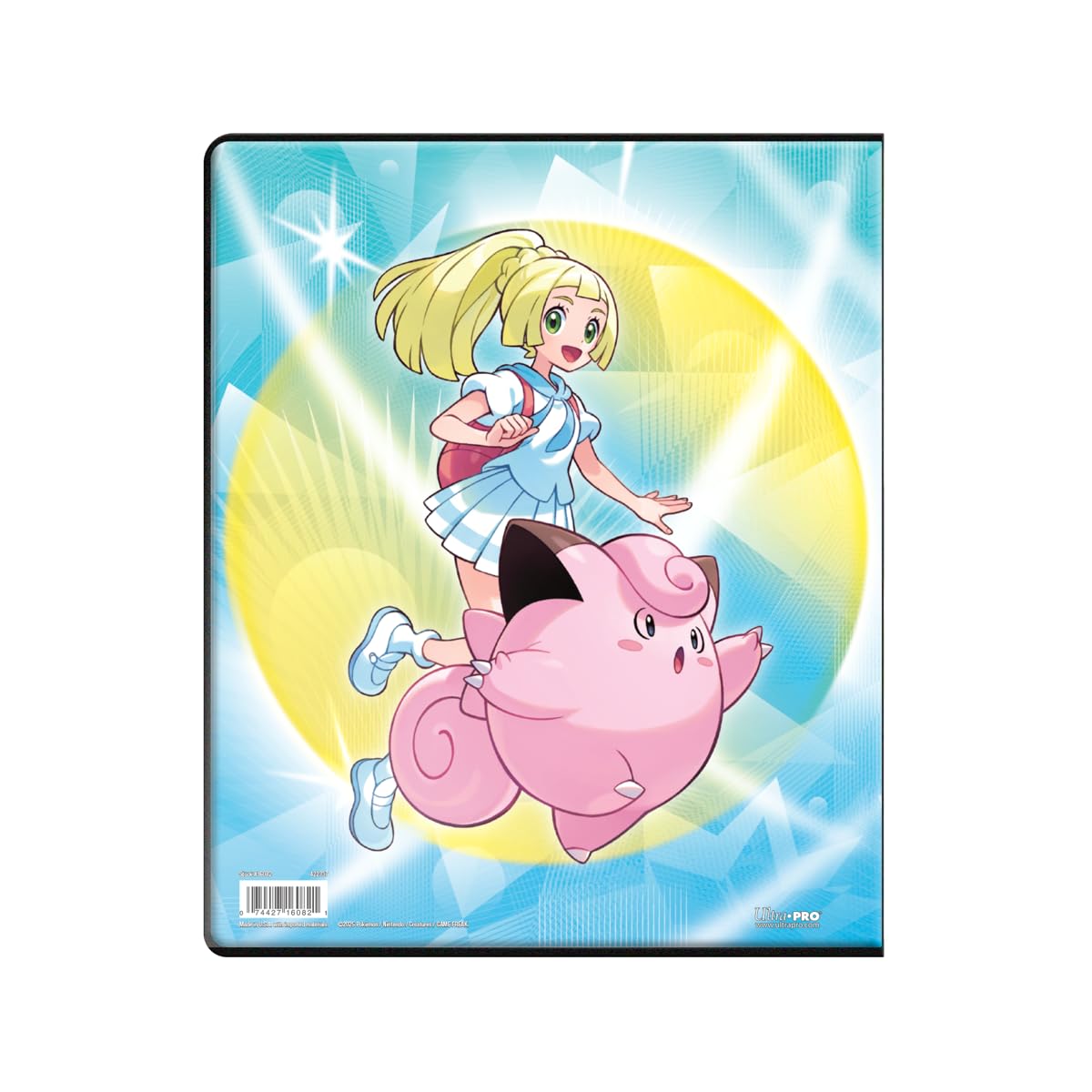 Ultra PRO SV9 back cover displays Jolteon, Flareon and Vaporeon for storing prized cards.