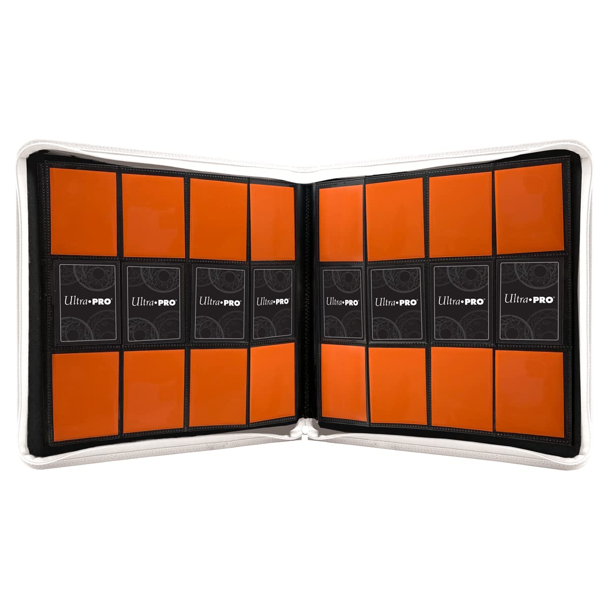 Inside pages with Ultra PRO Vivid PRO-Binder side-loading pockets organize standard-size cards