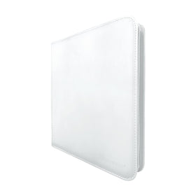 Open view shows Ultra PRO Vivid PRO-Binder white cover and secure zipper