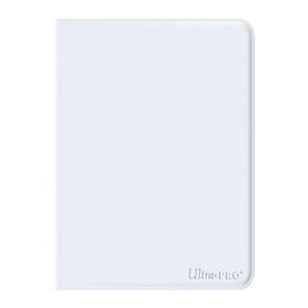 Ultra PRO Vivid 12-Pocket Zippered PRO-Binder white cover protects up to 480 cards