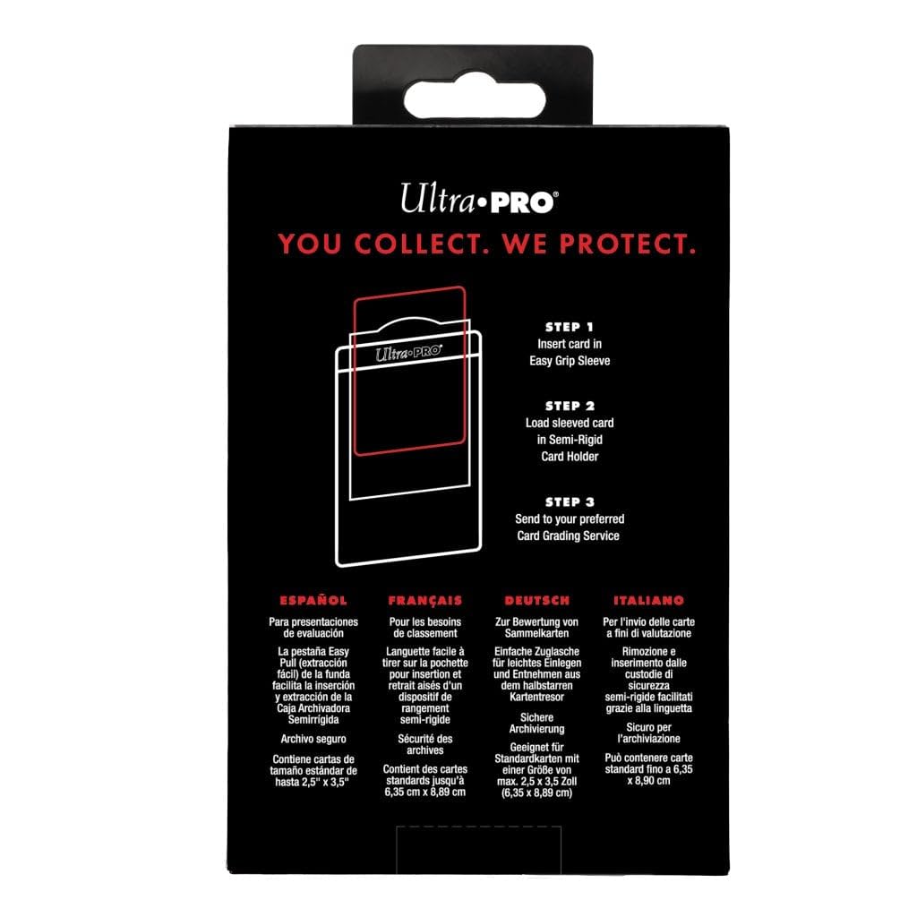Ultra PRO box containing 200 semi-rigid sleeves for submissions