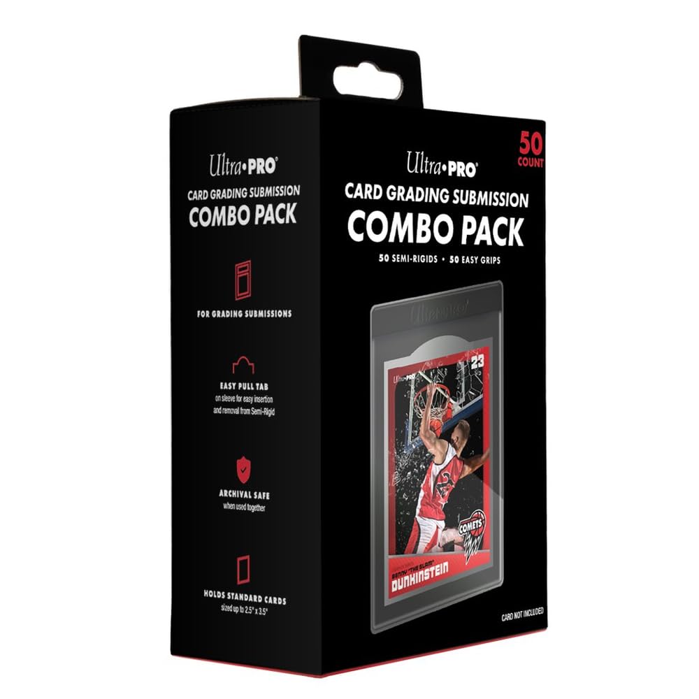 Ultra PRO grading submission semi-rigid sleeves protect graded cards during transit