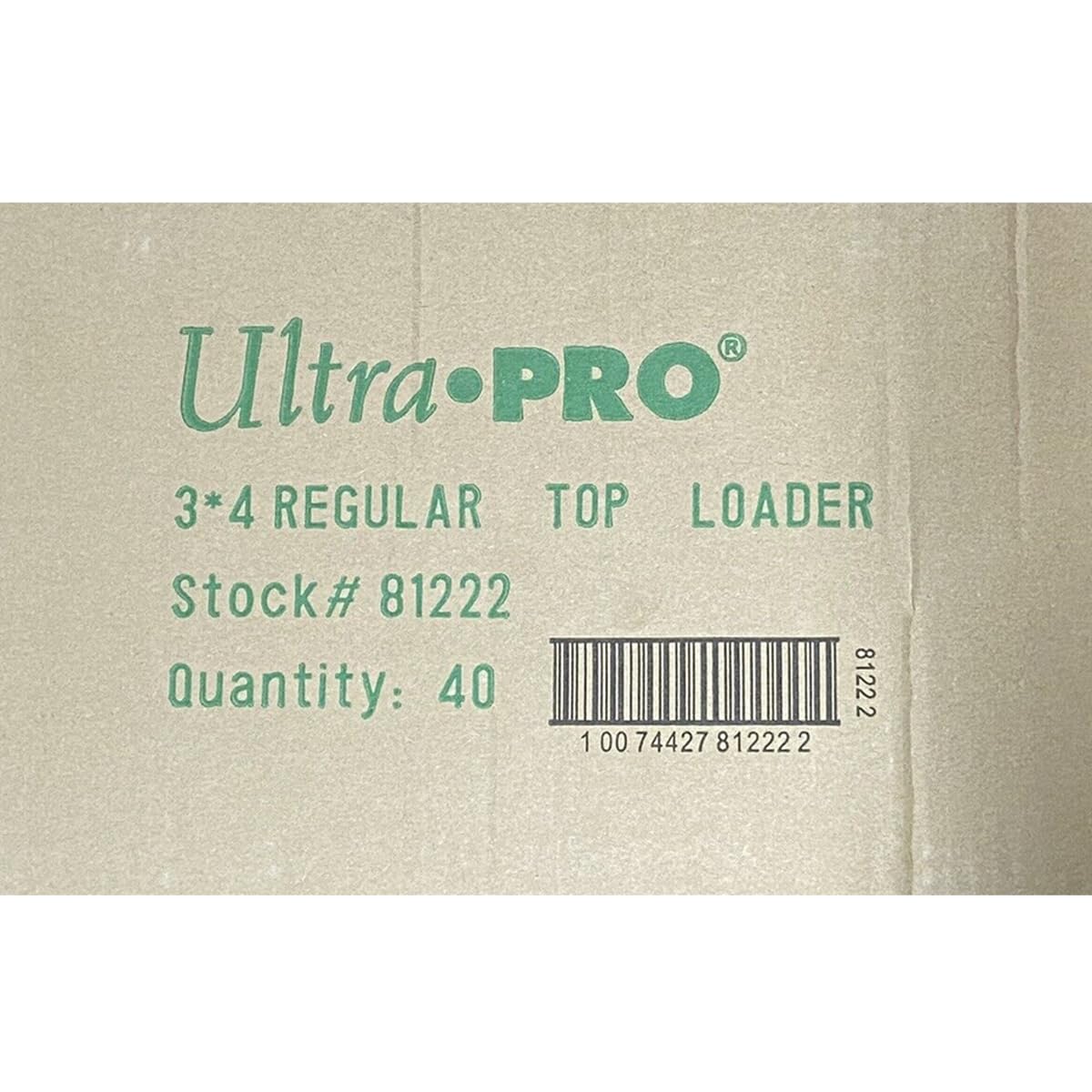 Ultra Pro Regular Series 3x4 top loaders case of 1000 protecting cards during handling.
