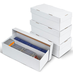 ULTRGEE 4-pack storage box with 2-row layout for neat card organization