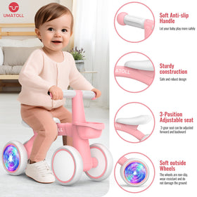 Umatoll adjustable seat shows 3 positions for growing toddlers
