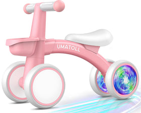 Umatoll colorful lighting bike rear wheel glow sparks toddler curiosity during play