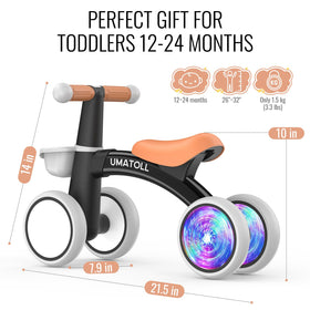 Umatoll Indoor-outdoor friendly balance bike supports versatile play