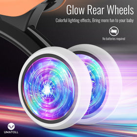 Umatoll EVA wheels run quietly for indoor and outdoor use