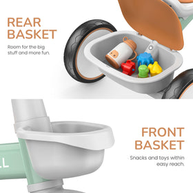 Umatoll toddler tricycle quick assembly for busy parents