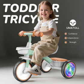 Umatoll toddler tricycle 3-position seat adjustment demonstrates growth-ready design
