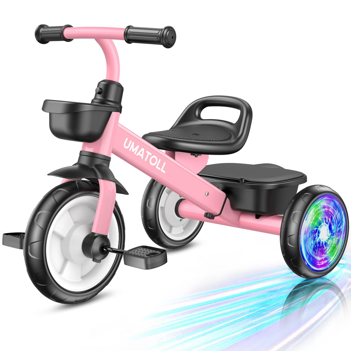 Umatoll tricycle with a durable frame for long-lasting outdoor use.