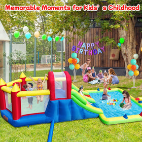 Umbalir climbing wall provides a challenging outdoor activity for energetic kids.