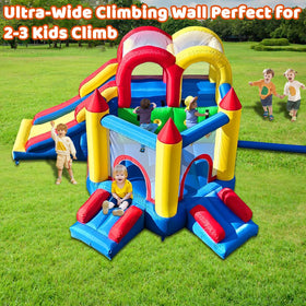 Umbalir bounce house positioned for versatile indoor and outdoor play.