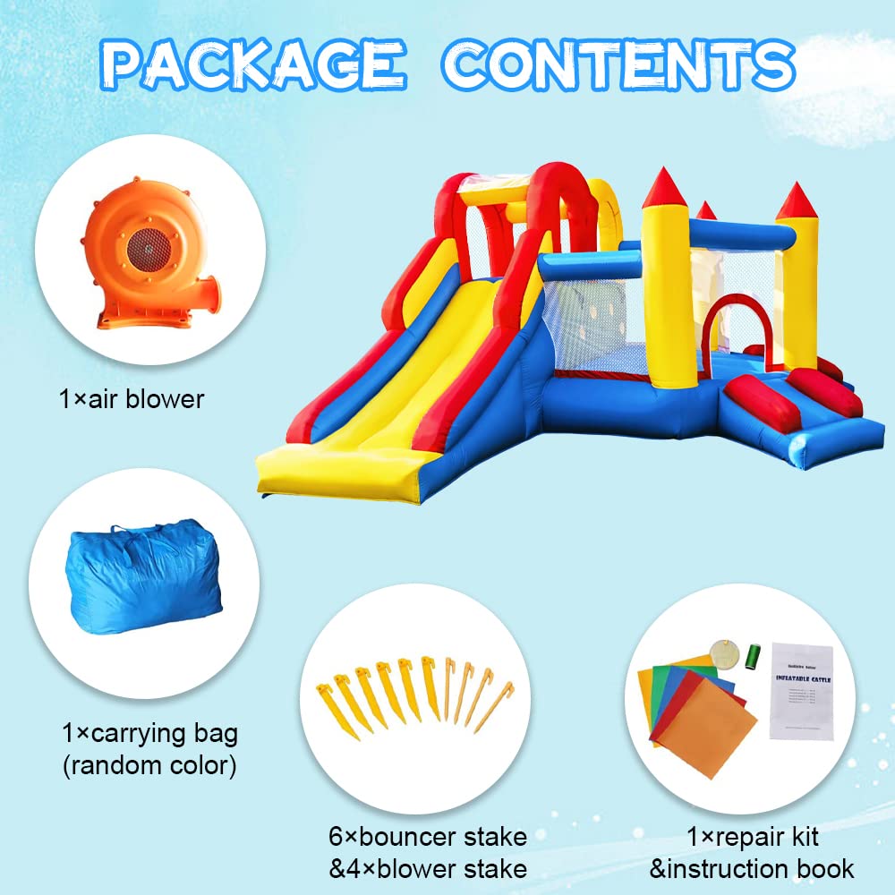 Umbalir safety net and elevated rails enhance kid safety during play.