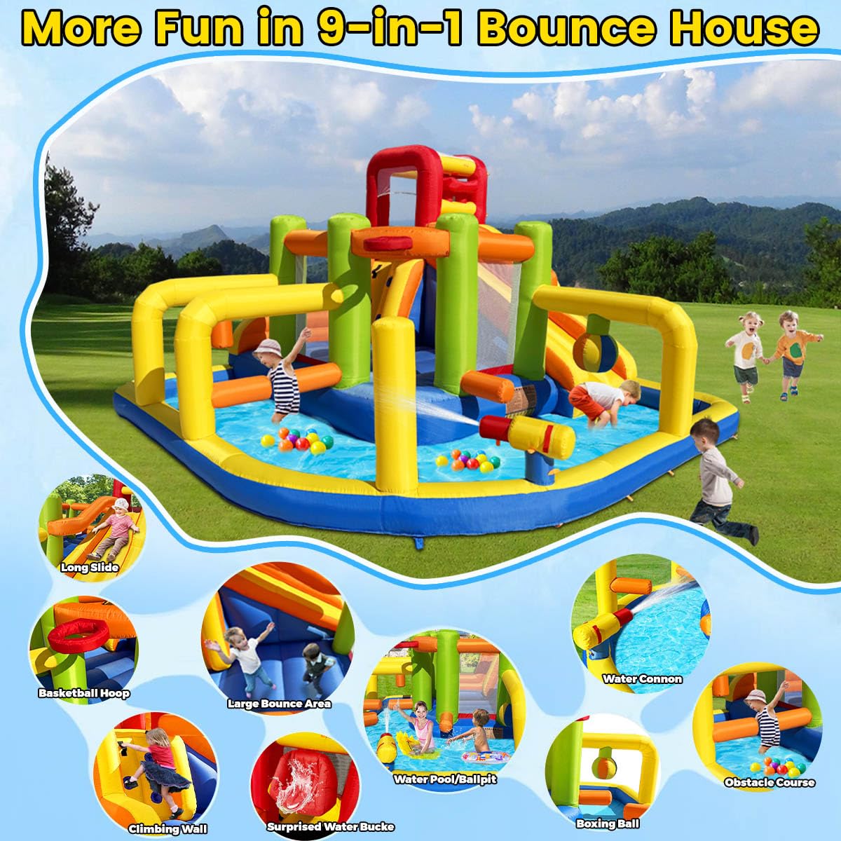 Umbalir obstacle tunnels and climbing wall for backyard adventures