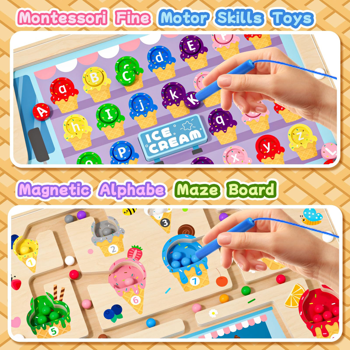 UMEREACT magnetic beads securely glide within the board for counting activities.