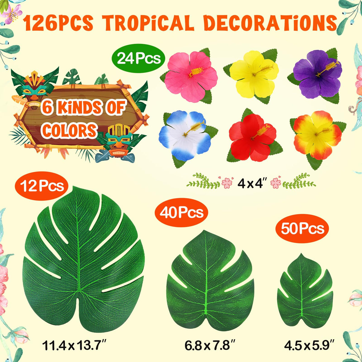 UMIKU beach party ornaments for sunlit celebrations