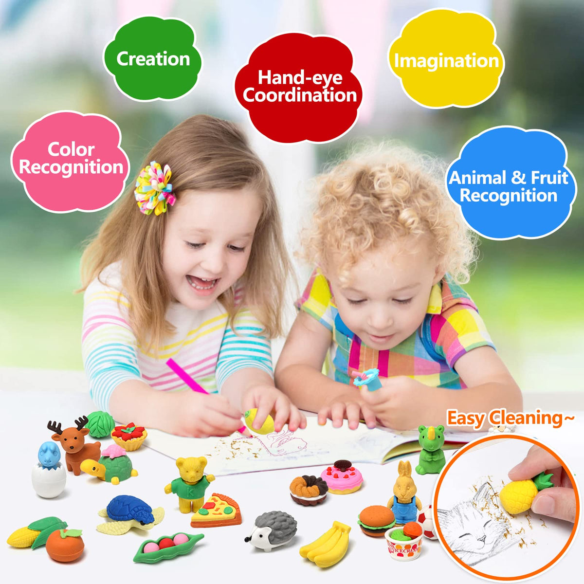 UMIKU kangaroo eraser encourages engaging group play and imagination.