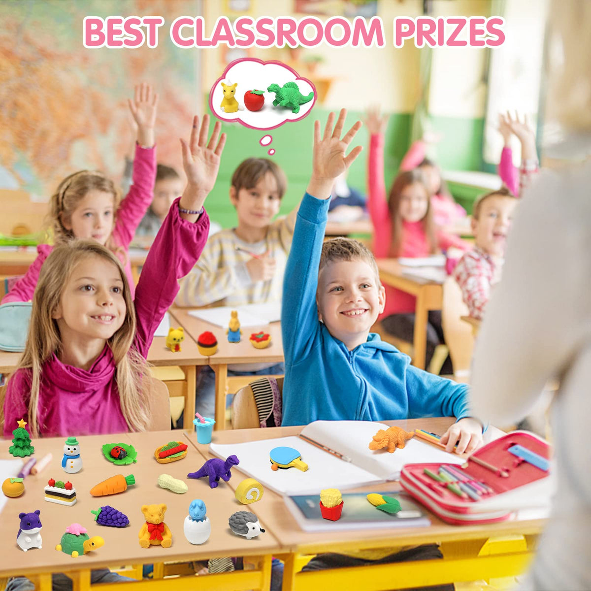 UMIKU tiger eraser adds fun to learning and reward activities.