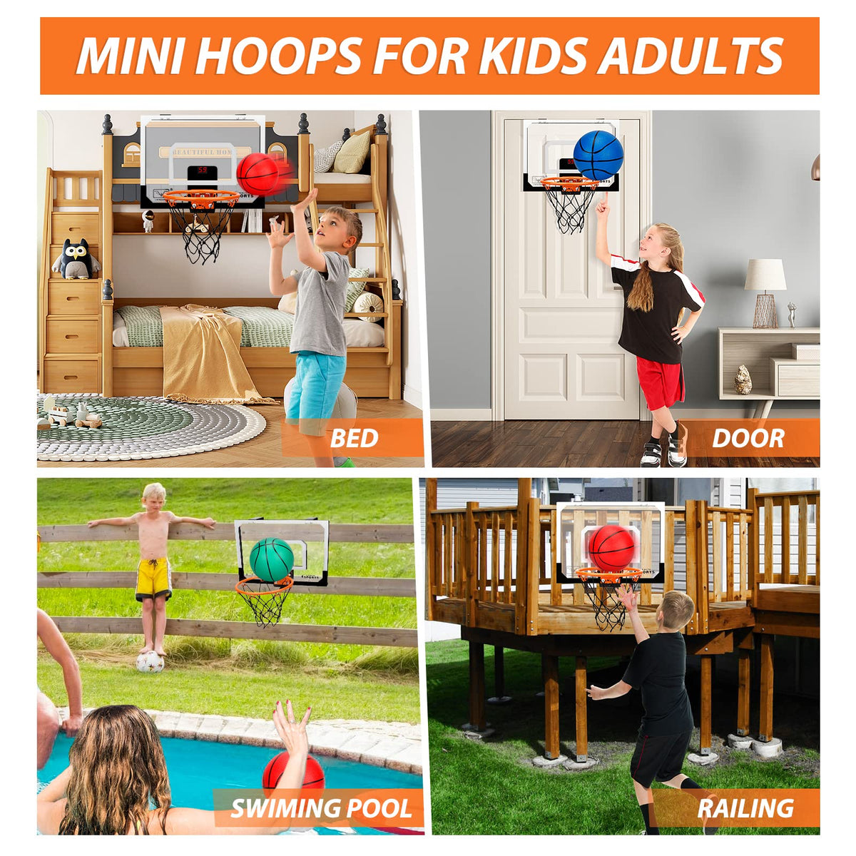 Umnodobn over-the-door mount fits compact spaces.
