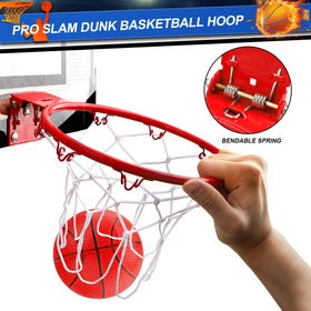 Umnodobn wall-mount option for mini basketball hoop expands play spaces outdoors.