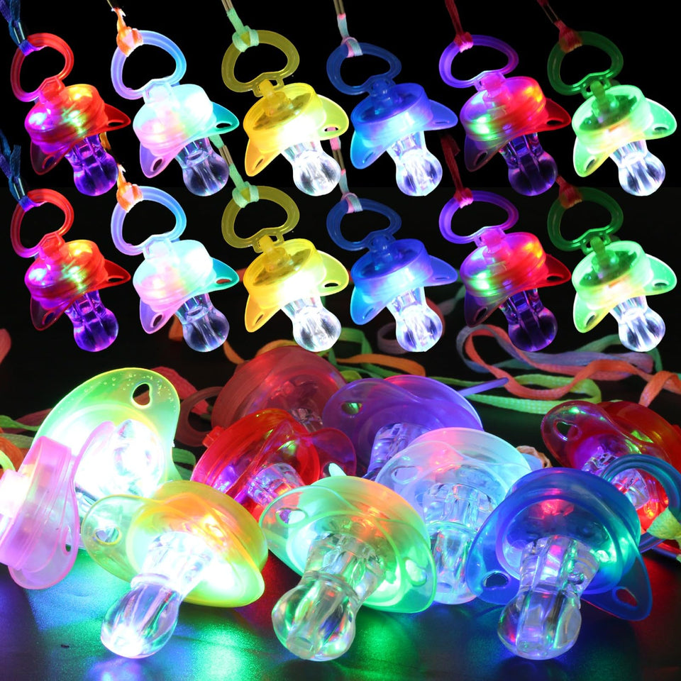 U-MOJOK glow pacifier necklace shining bright for party visibility