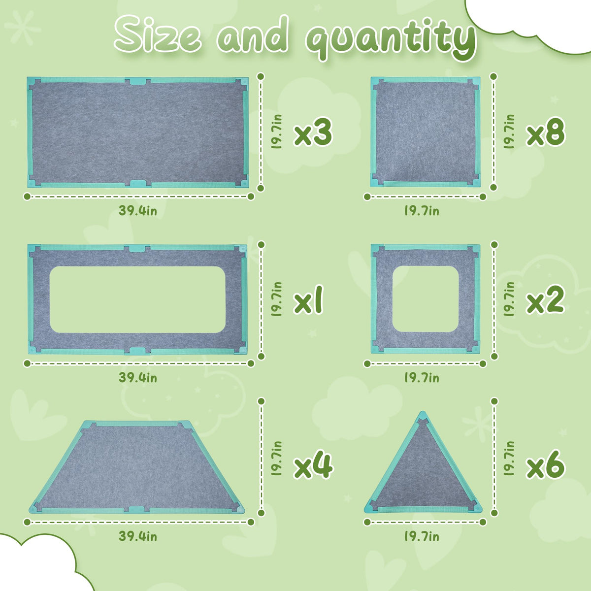 Umoving Deluxe Magnetic Fort Panel trapezoid showcases unique shapes for dynamic tunnels and houses.