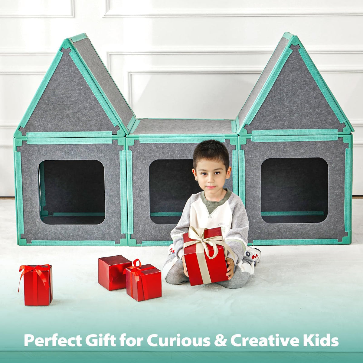 Umoving fort building kit supports screen free play and imaginative storytelling
