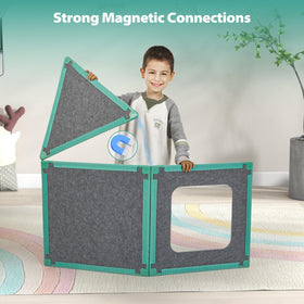 Umoving lightweight magnetic tiles easy for kids to handle and connect