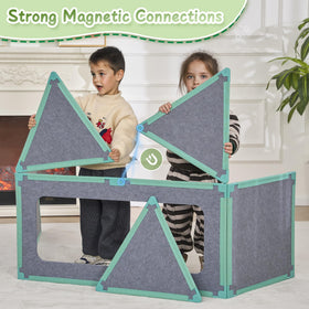 Umoving STEM play supports spatial reasoning and problem-solving through hands-on construction.