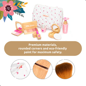 UMU wooden makeup kit mirror helps little ones explore self-expression safely