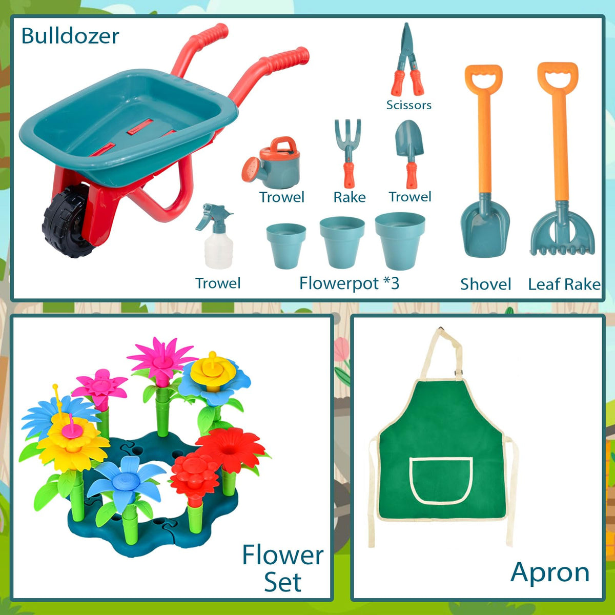 unanscre Small rake helps children learn precise gardening motions