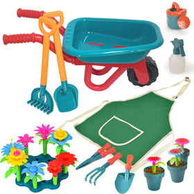 unanscre Kids Wheelbarrow for outdoor pretend play and easy transport of dirt