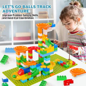 Unasas 145-piece building set enables ABCs and 123s through hands-on play.