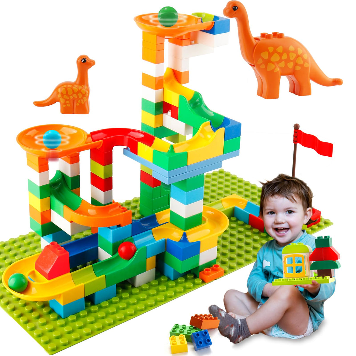 Unasas marble run tracks offer creative exploration and problem-solving for kids.
