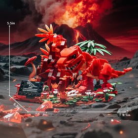 UNCLE BRICK Home or office display with Jurassic allure.