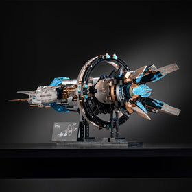 UNCLE BRICK Motor-driven rotation showing dynamic motion on display