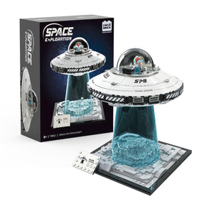 UNCLE BRICK Space UFO spaceship front view for imaginative play