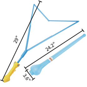 Demonstration of bubble tricks using Uncle Bubble wands