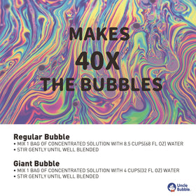 Uncle Bubble outdoor party setup ready for parks and celebrations